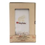 Think of Thailand Hand Woven Cotton Scarf Size 80x190cm White 1