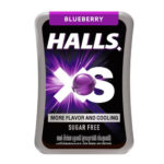 Halls XS Blueberry Flavored Sugar Free Candy 12g.