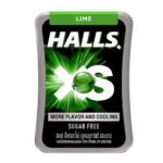 Halls XS Lime Flavored Sugar Free Candy 12g.