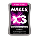 Halls XS Mixed Berry Flavored Sugar Free Candy 12g.