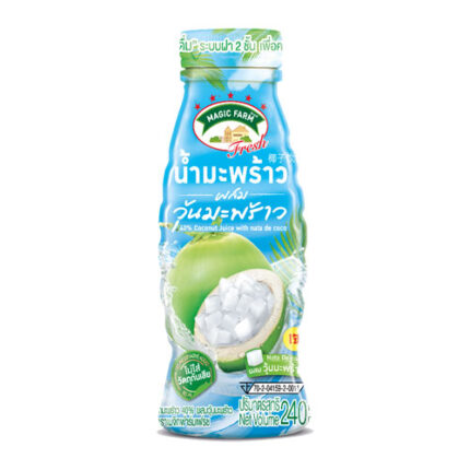 Magic Farm Coconut Juice with Nata de Coco 240ml.