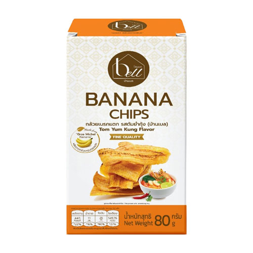 BaanBell_Banana_Chips_Tom_Yum_Flavor_80g_1_web BaanBell Banana Chips Tom Yum Flavor 80g. - Image 1