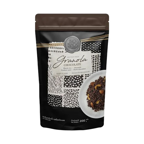 Bioblack_Black_Rice_Granola_Chocolate_1_web Bioblack Black Rice Granola Chocolate Flavor 200g. - Image 1