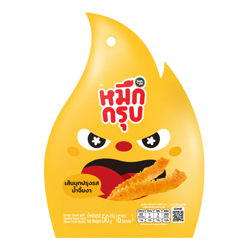 Muek Groob Konjac Snack with Sesame Sauce Flavor 50g - Image 1