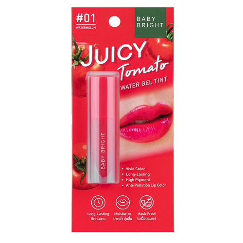 Baby_Bright_Juicy_Tomato_Water_Gel_Tint_2_5g_No_01_Watermelon_1_web Baby Bright Juicy Tomato Water Gel Tint 2.5g No.01 Watermelon - Image 1