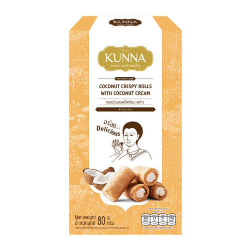 KUNNA_Crispy_Roll_with_Coconut_Cream_80g_1_web KUNNA Coconut Crispy Rolls with Coconut Cream 80g - Image 1